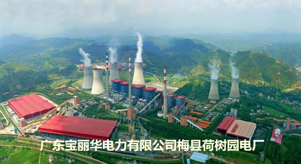全國(guó)規(guī)模最大的資源綜合利用電廠(chǎng)——梅縣荷樹(shù)園電廠(chǎng)，由上市公司廣東寶麗華新能源股份有限公司（股票簡(jiǎn)稱(chēng)“寶新能源”）投資建設(shè)，總裝機(jī)147萬(wàn)千瓦，總投資65億元。2016年發(fā)電量72億度，供電量68.8億度，實(shí)現(xiàn)工業(yè)總產(chǎn)值34億元。